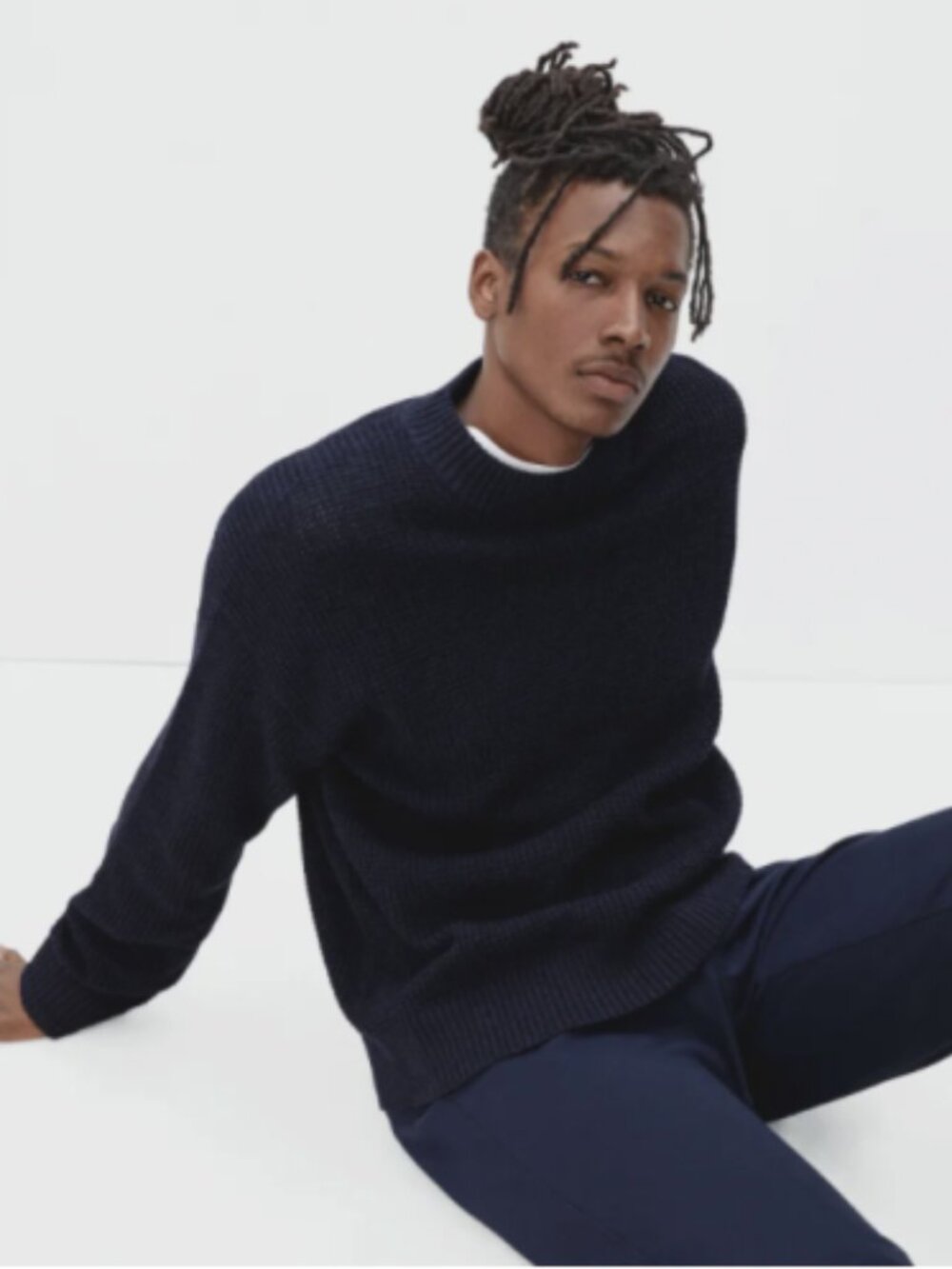 Everlane • Cotton Crew Sweater (Men's), Black